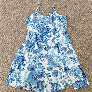 Floral Blue Dress